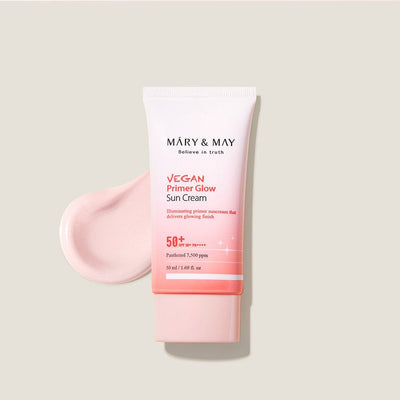 [MARY&MAY] Vegan Primer Glow Sun Cream SPF50+ PA++++ 50ml-Luxiface.com