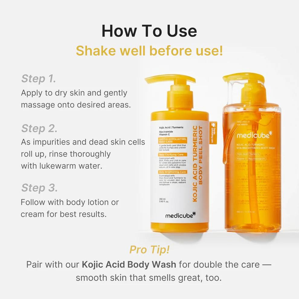 [Medicube] Kojic Acid Turmeric Body Peel Shot 280ml image 8