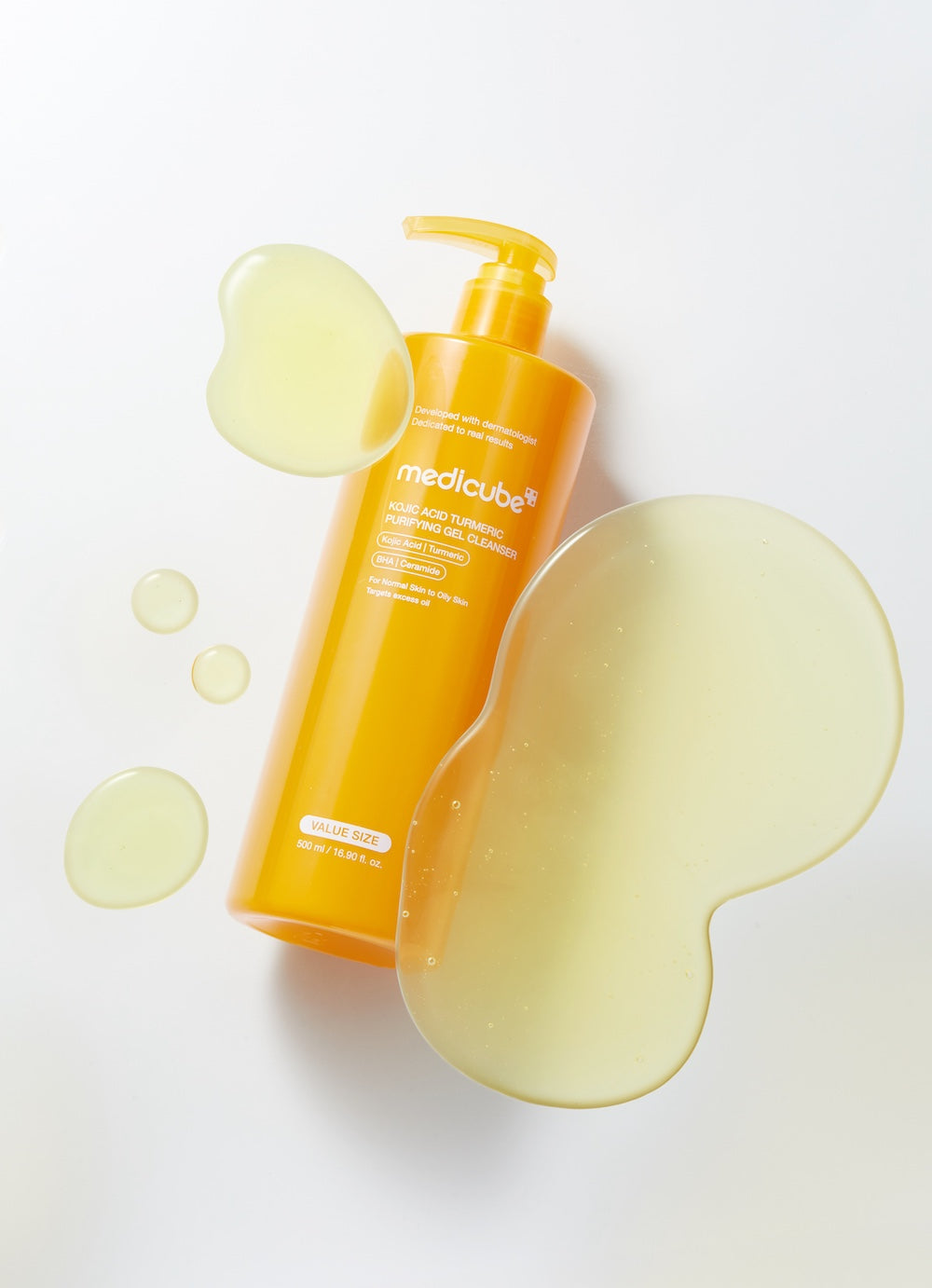 [Medicube] Kojic Acid Turmeric Gel to Foam Cleanser 500ml image 5