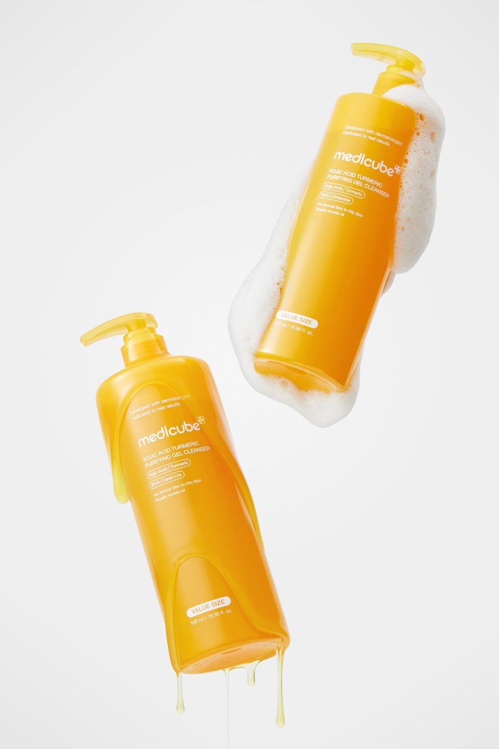 [Medicube] Kojic Acid Turmeric Gel to Foam Cleanser 500ml image 6