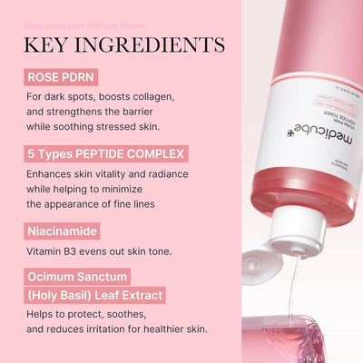 [Medicube] PDRN Pink Cica Soothing Toner 250ml-Luxiface.com