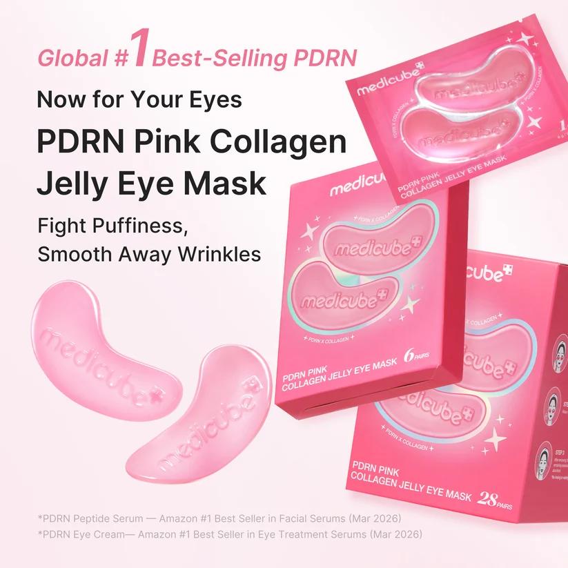 [Medicube] PDRN Pink Collagen Jelly Eye Mask 6Pairs image 2