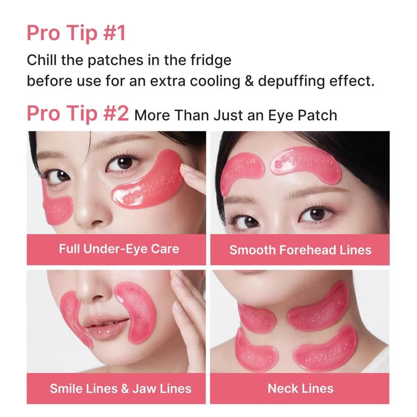 [Medicube] PDRN Pink Collagen Jelly Eye Mask 6Pairs image 6