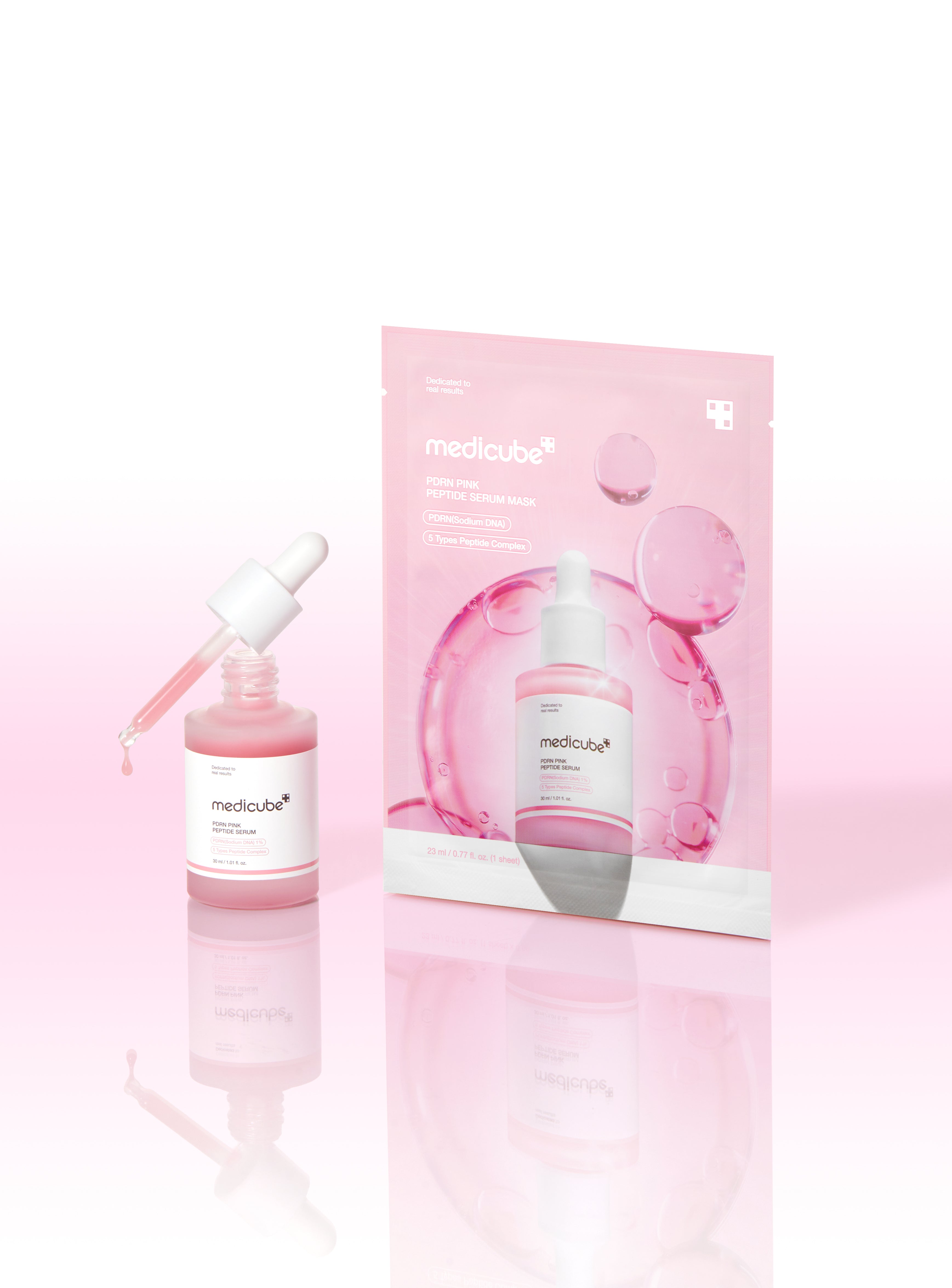 [Medicube] PDRN Pink Peptide Serum Mask 23ml image 2