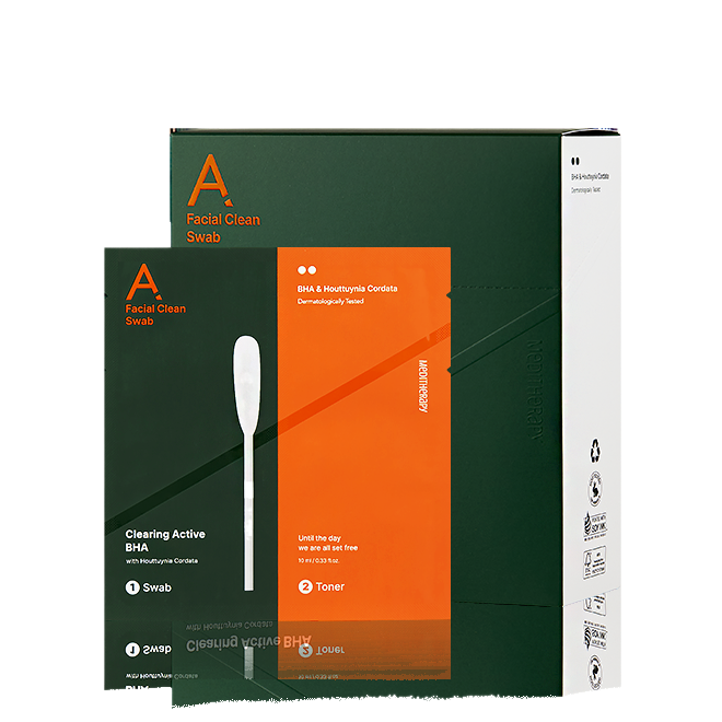 [MediTherapy] A Clearing Active BHA Facial Clean Swab 7EA-Luxiface.com