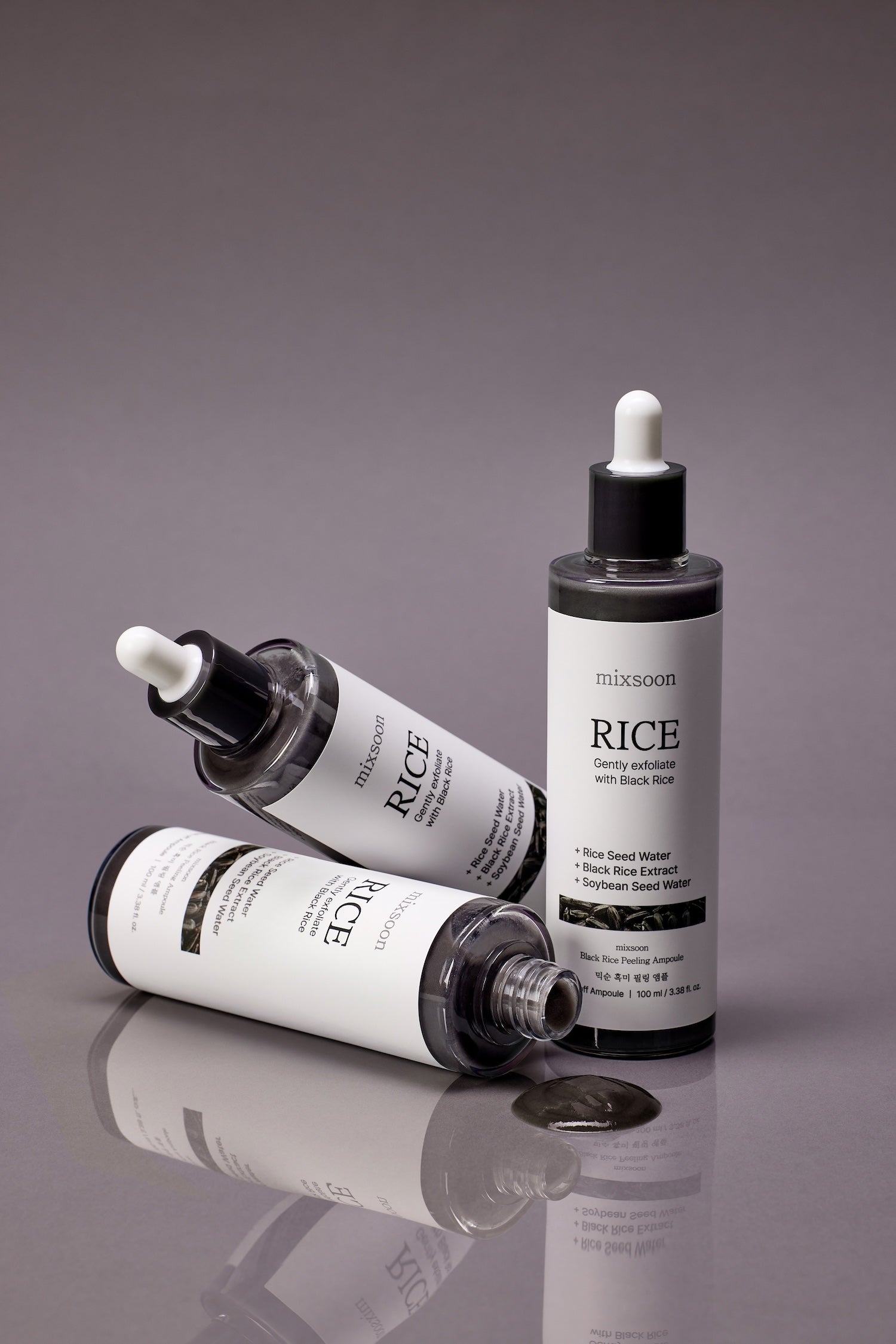 [MIXSOON] Black Rice Peeling Ampoule 100ml image 4