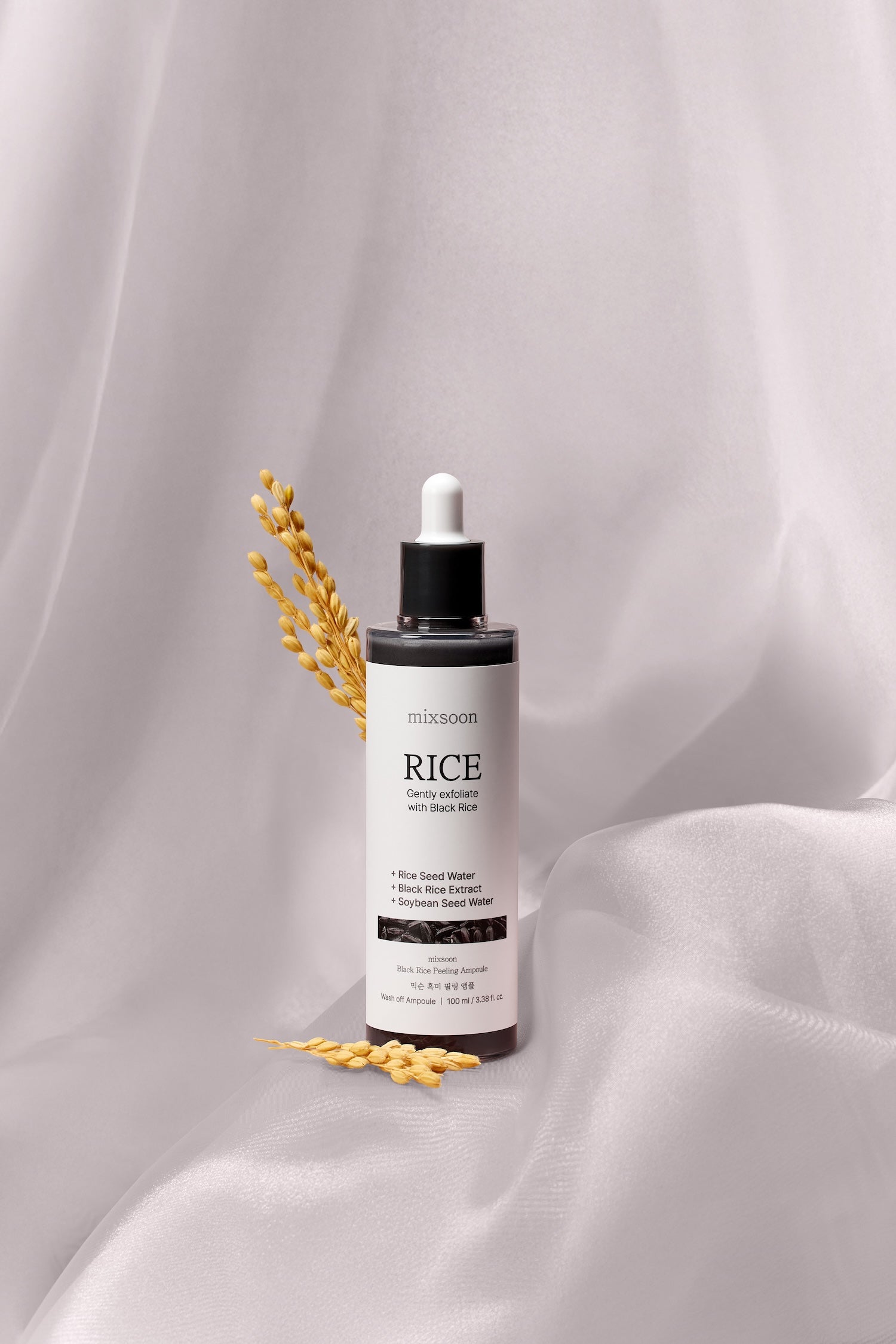 [MIXSOON] Black Rice Peeling Ampoule 100ml image 5