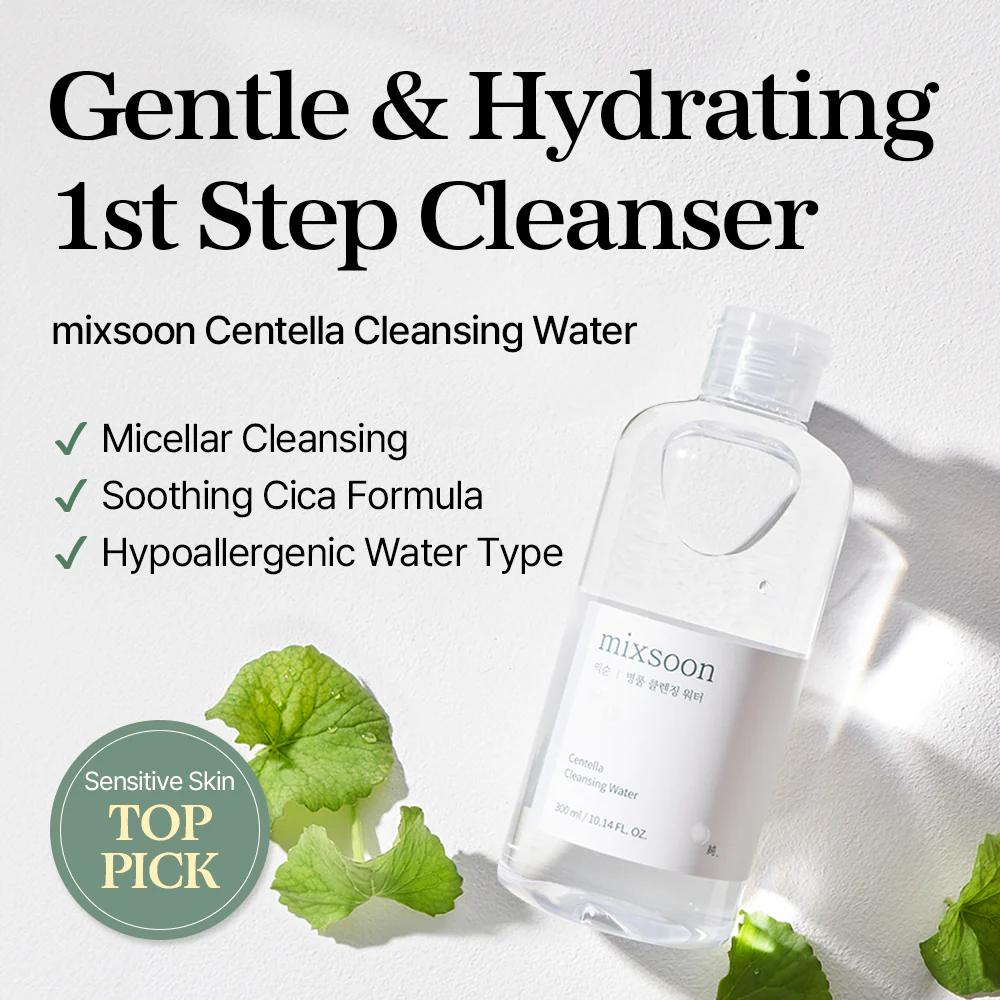 [MIXSOON] Centella Cleansing Water 300ml image 3