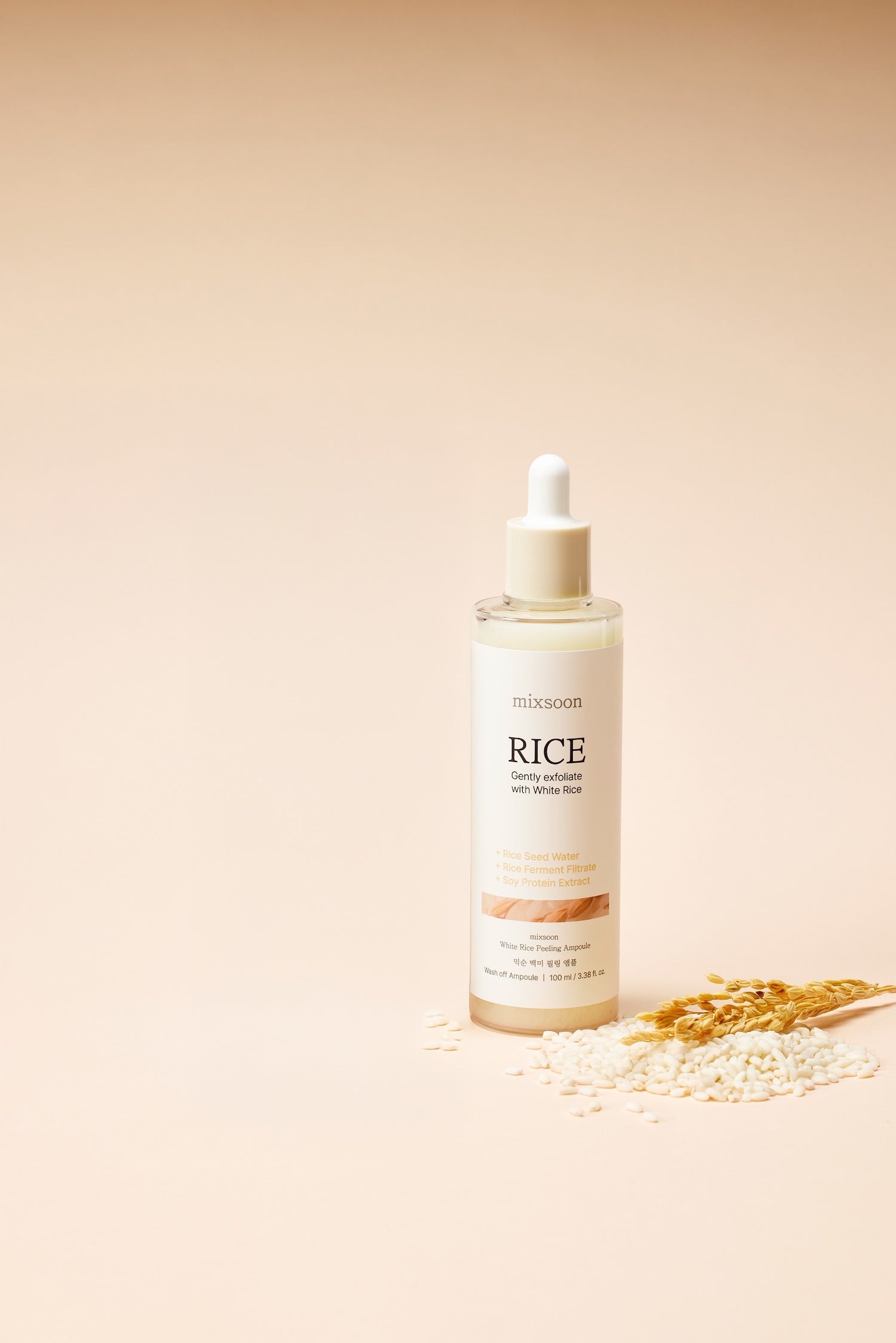 [MIXSOON] White Rice Peeling Ampoule 100ml image 4