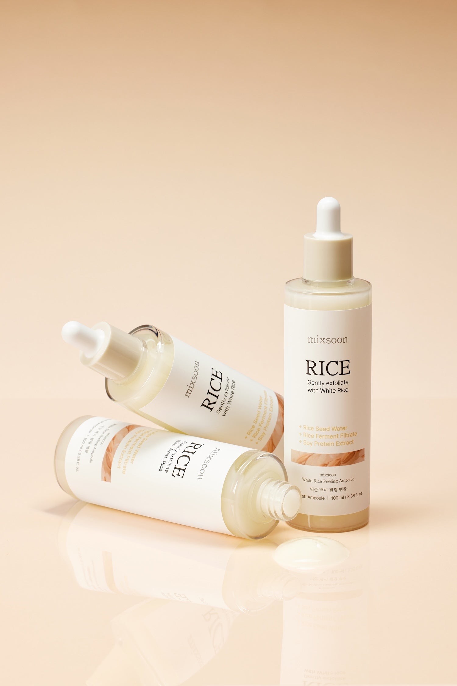 [MIXSOON] White Rice Peeling Ampoule 100ml image 5
