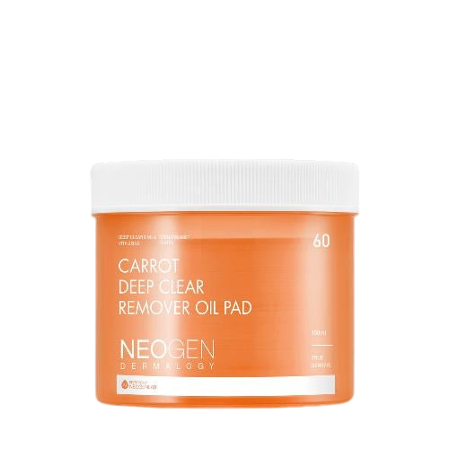 [NeoGen] Dermalogy Carrot Deep Clear Oil Pad 150ml (60 Pads)-Luxiface.com