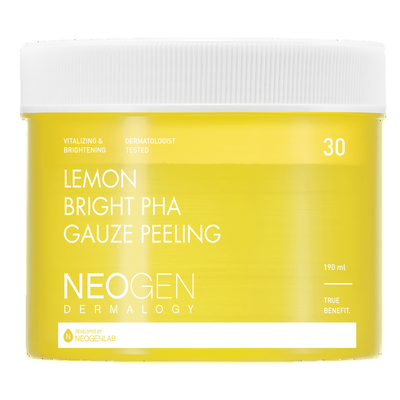 [NeoGen] Dermalogy Lemon Bright Pha Gauze Peeling 190ml (30 Pads)-Luxiface.com