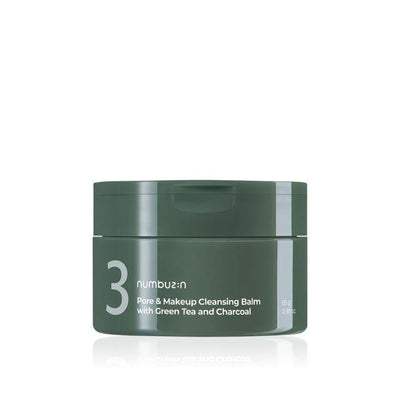 [Numbuzin] No.3 Pore & Makeup Cleansing Balm With Green Tea And Charcoal 85g-Luxiface.com