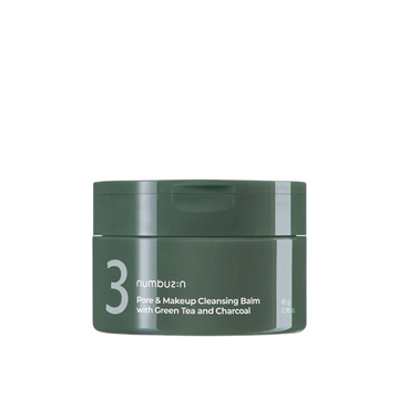[Numbuzin] No.3 Pore & Makeup Cleansing Balm With Green Tea And Charcoal 85g