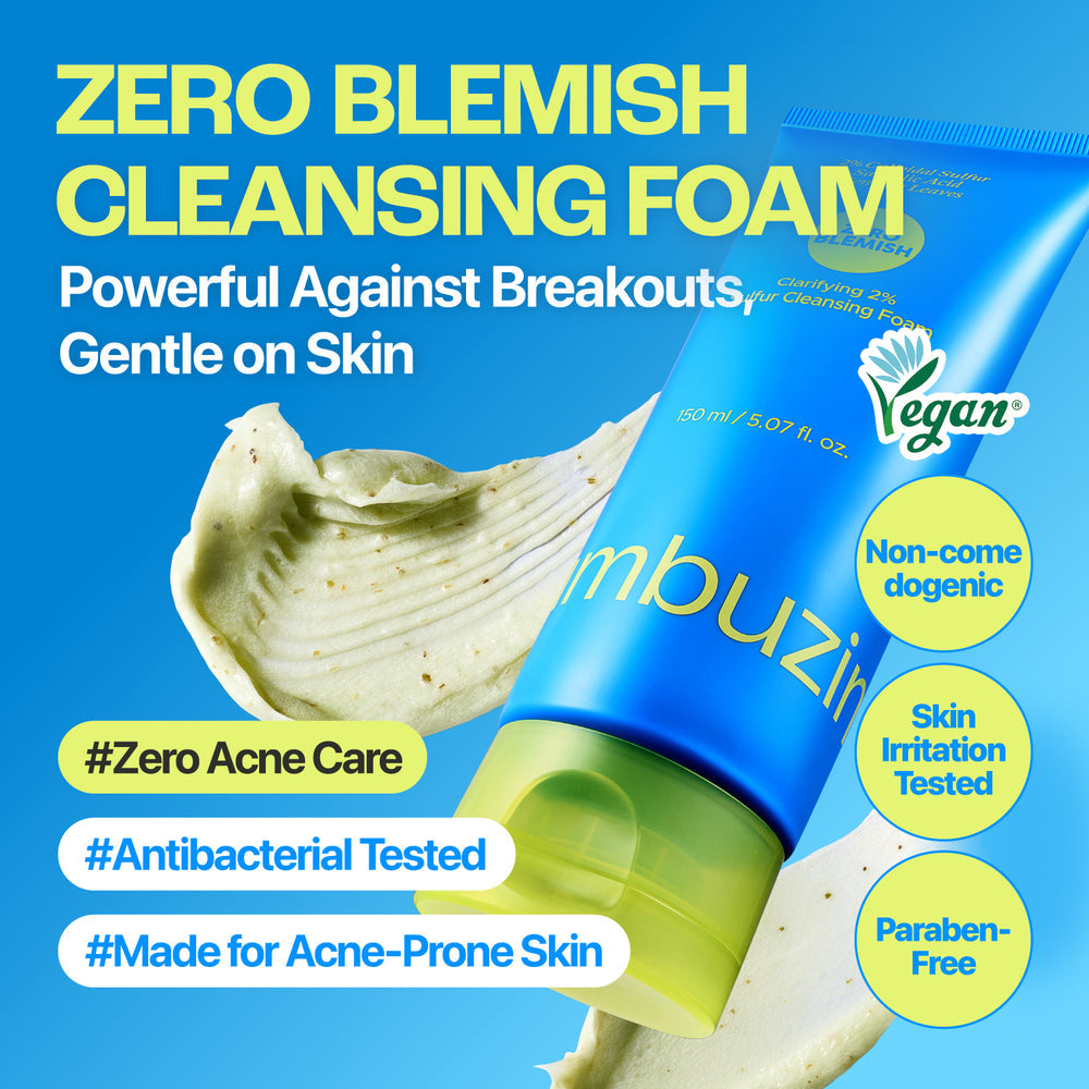 [numbuzin] Zero Blemish Clarifying 2% Sulfur Cleansing Foam 150ml image 3