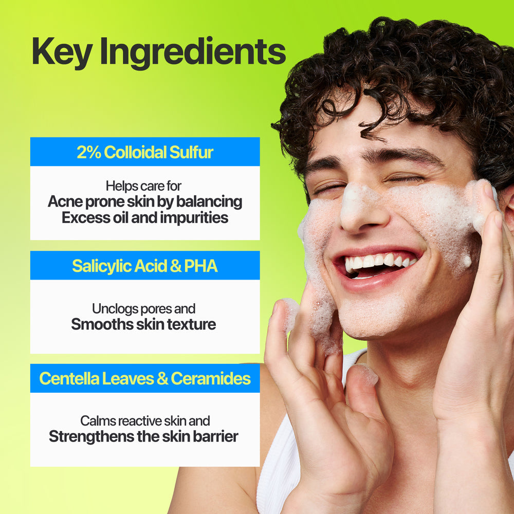 [numbuzin] Zero Blemish Clarifying 2% Sulfur Cleansing Foam 150ml image 5