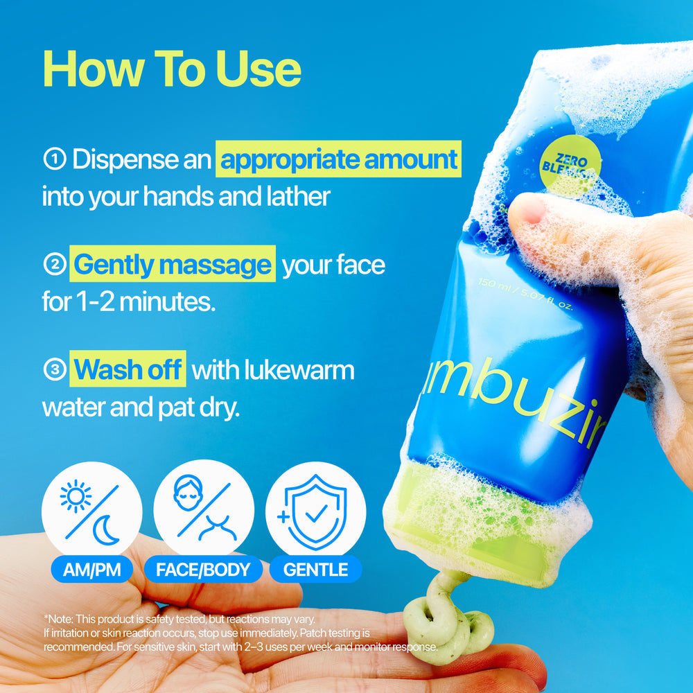 [numbuzin] Zero Blemish Clarifying 2% Sulfur Cleansing Foam 150ml image 7