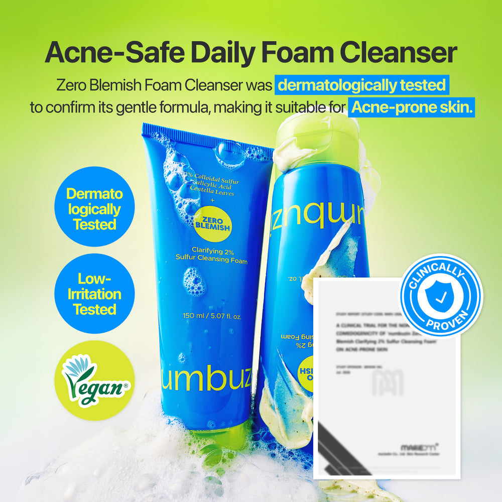 [numbuzin] Zero Blemish Clarifying 2% Sulfur Cleansing Foam 150ml image 8