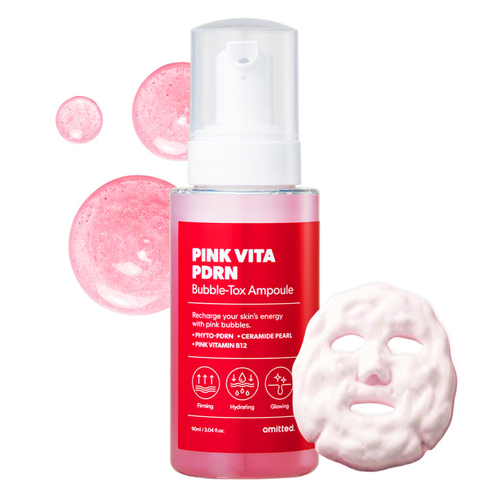 Omitted] Pink Vita PDRN Bubble-Tox Ampoule 90ml – Luxiface.com