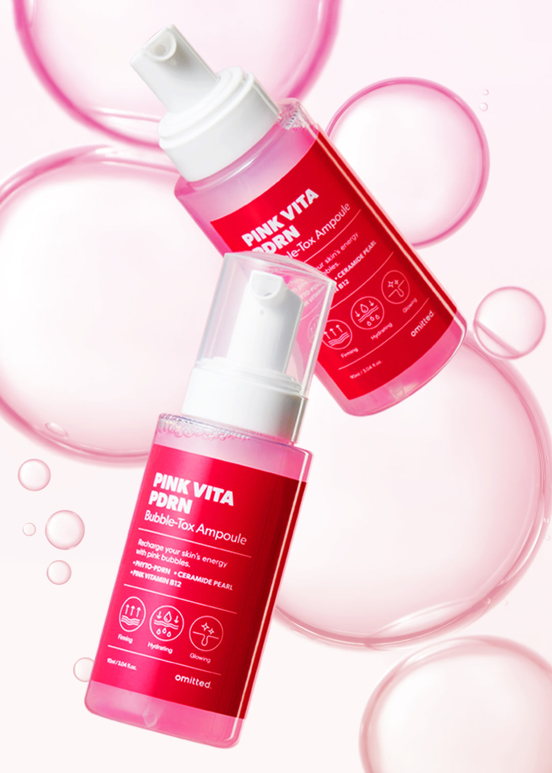 Omitted] Pink Vita PDRN Bubble-Tox Ampoule 90ml – Luxiface.com