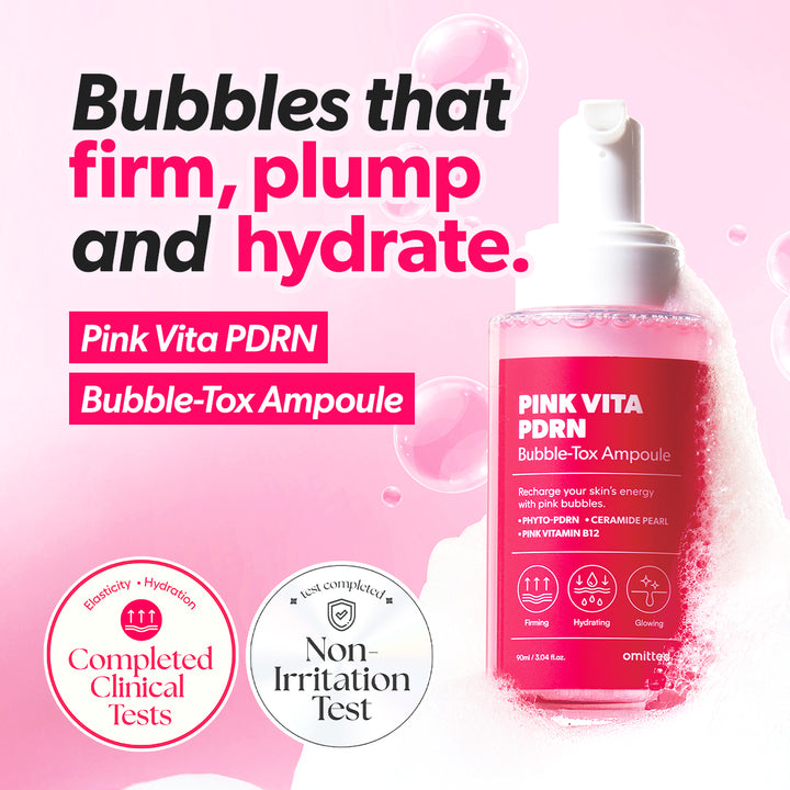 Omitted] Pink Vita PDRN Bubble-Tox Ampoule 90ml – Luxiface.com