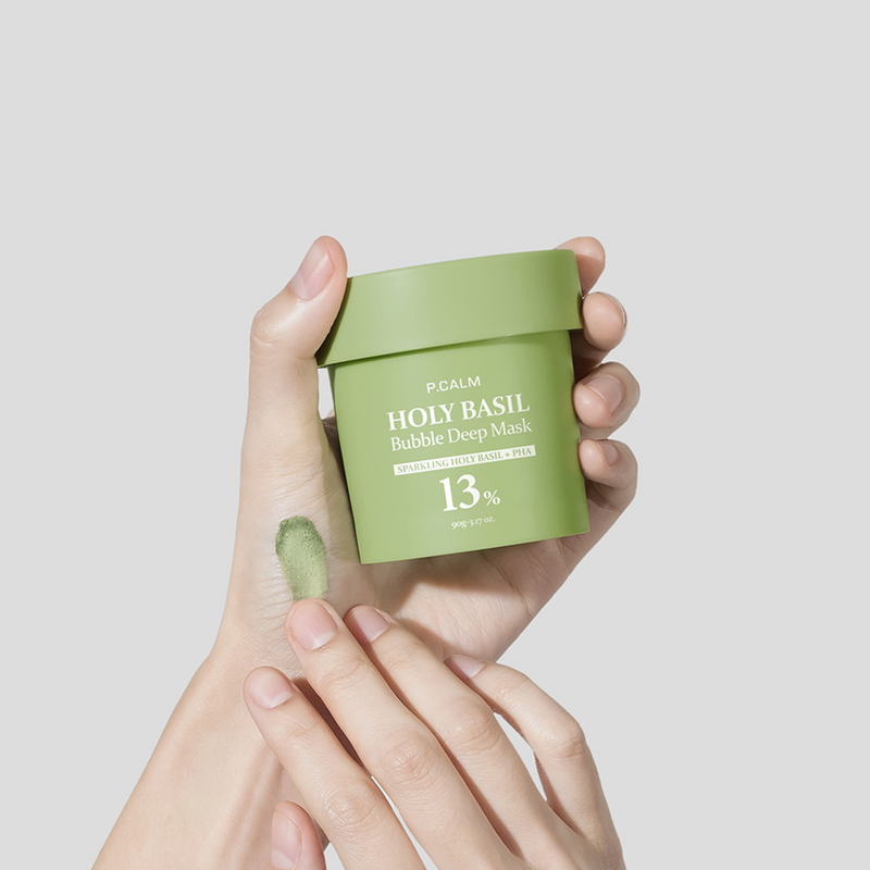 [P.CALM] Holy Basil Bubble Deep Mask 90g-Luxiface.com
