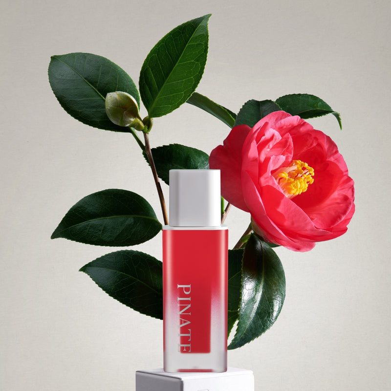 [Pinate] Natural Bloom Lip Oil Serum - Red Camellia-Luxiface.com