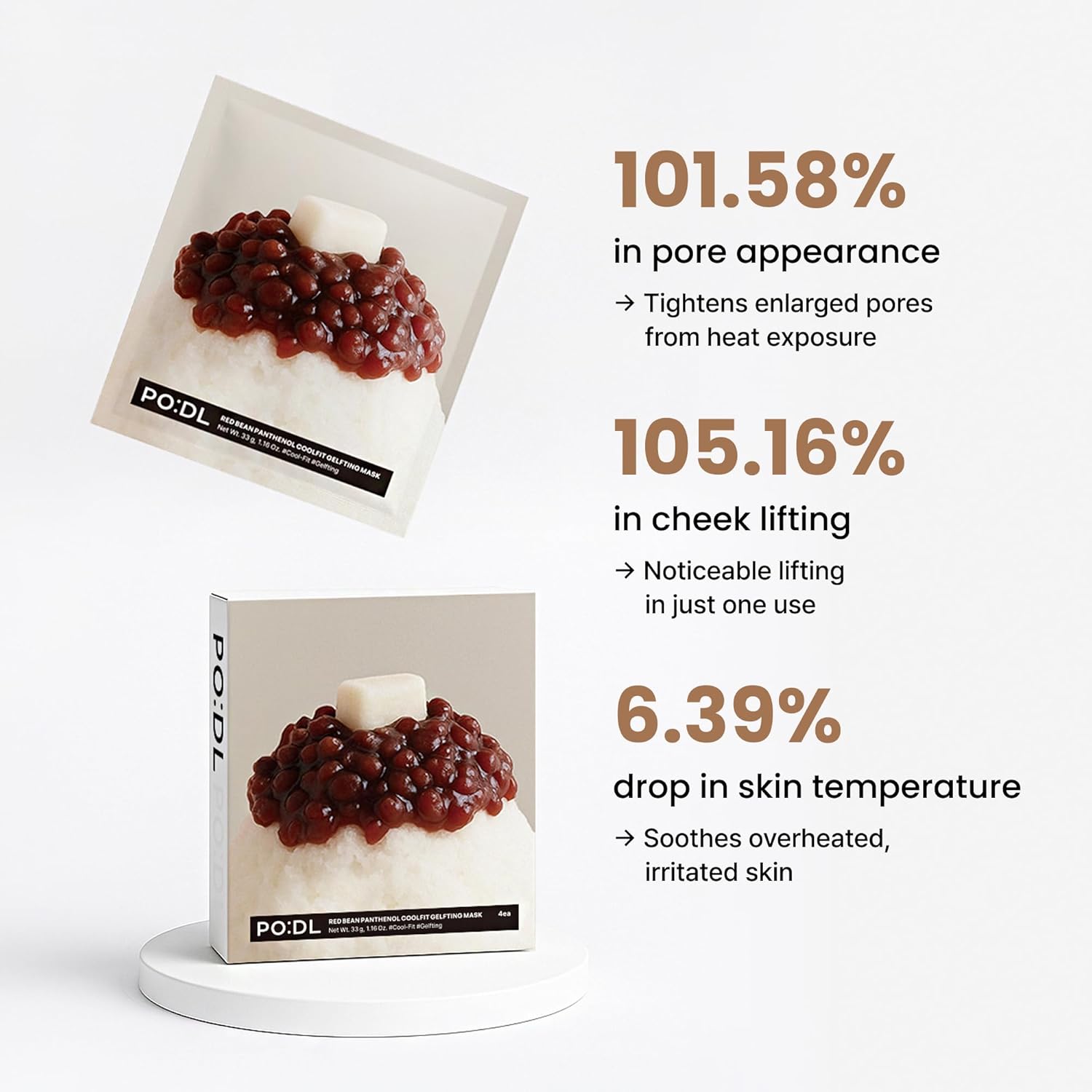 [PO:DL] Red Bean Panthenol Coolfit Gelfting Mask (4ea) (+Special Gift) image 6