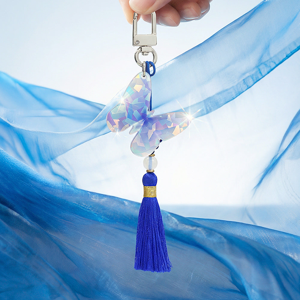 [PyunkangYul] K-Object Keyring Indigo Butterfly image 2