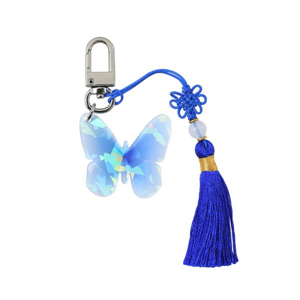 [PyunkangYul] K-Object Keyring Indigo Butterfly image 1