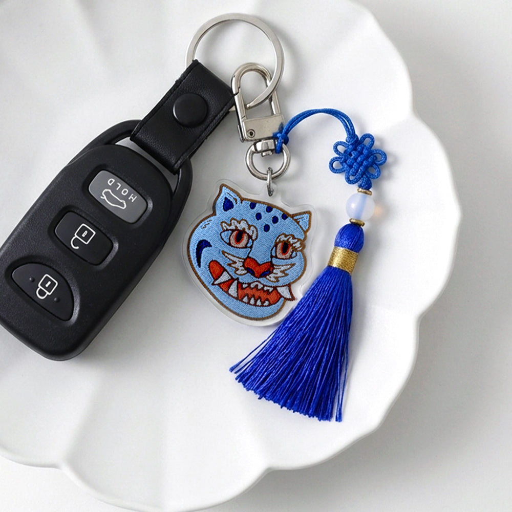 [PyunkangYul] K-Object Keyring Indigo Tiger image 2