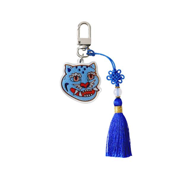 [PyunkangYul] K-Object Keyring Indigo Tiger image 1