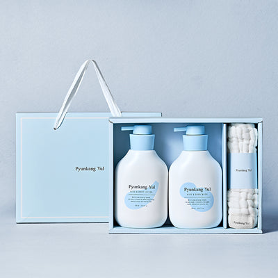 [PyunkangYul] Kids & Baby Line Gift Set 590ml*2+guaze-Luxiface.com