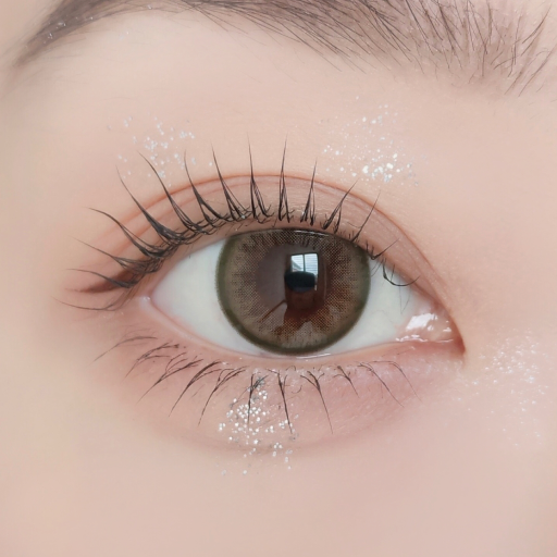 [Qrsessed] 1 Day Colored Contact Lens - Never Olive 0.00 (10 pcs)-Luxiface.com