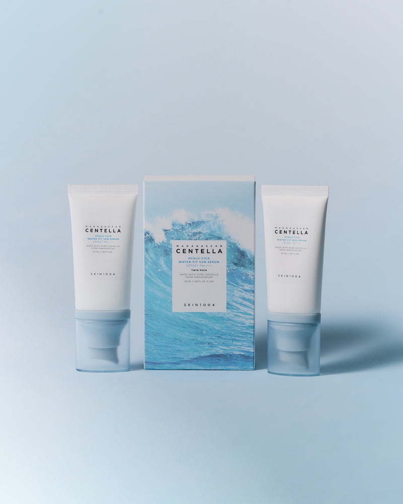 [Skin1004] Madagascar Centella Hyalu-Cica Water-Fit Sun Serum Twin Pack 50ml*2-Luxiface.com