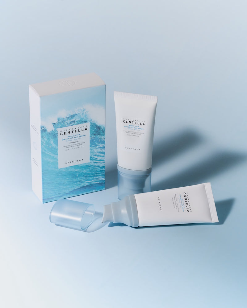[Skin1004] Madagascar Centella Hyalu-Cica Water-Fit Sun Serum Twin Pack 50ml*2-Luxiface.com
