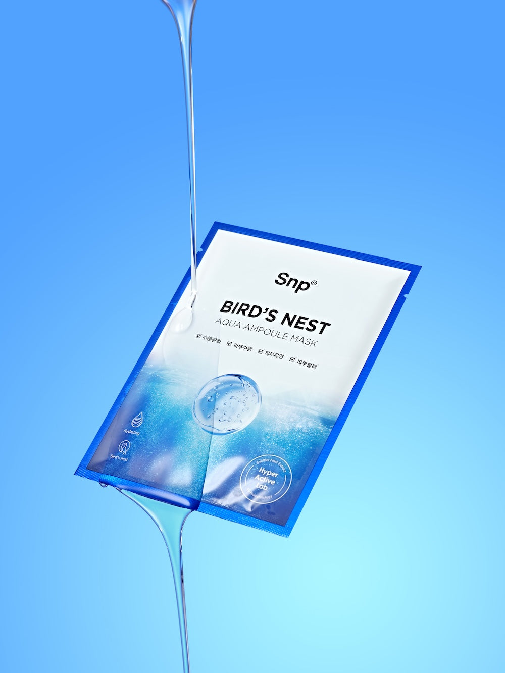 [SNP] Bird's Nest Aqua Ampoule Mask 25ml x 10 Sheets image 3