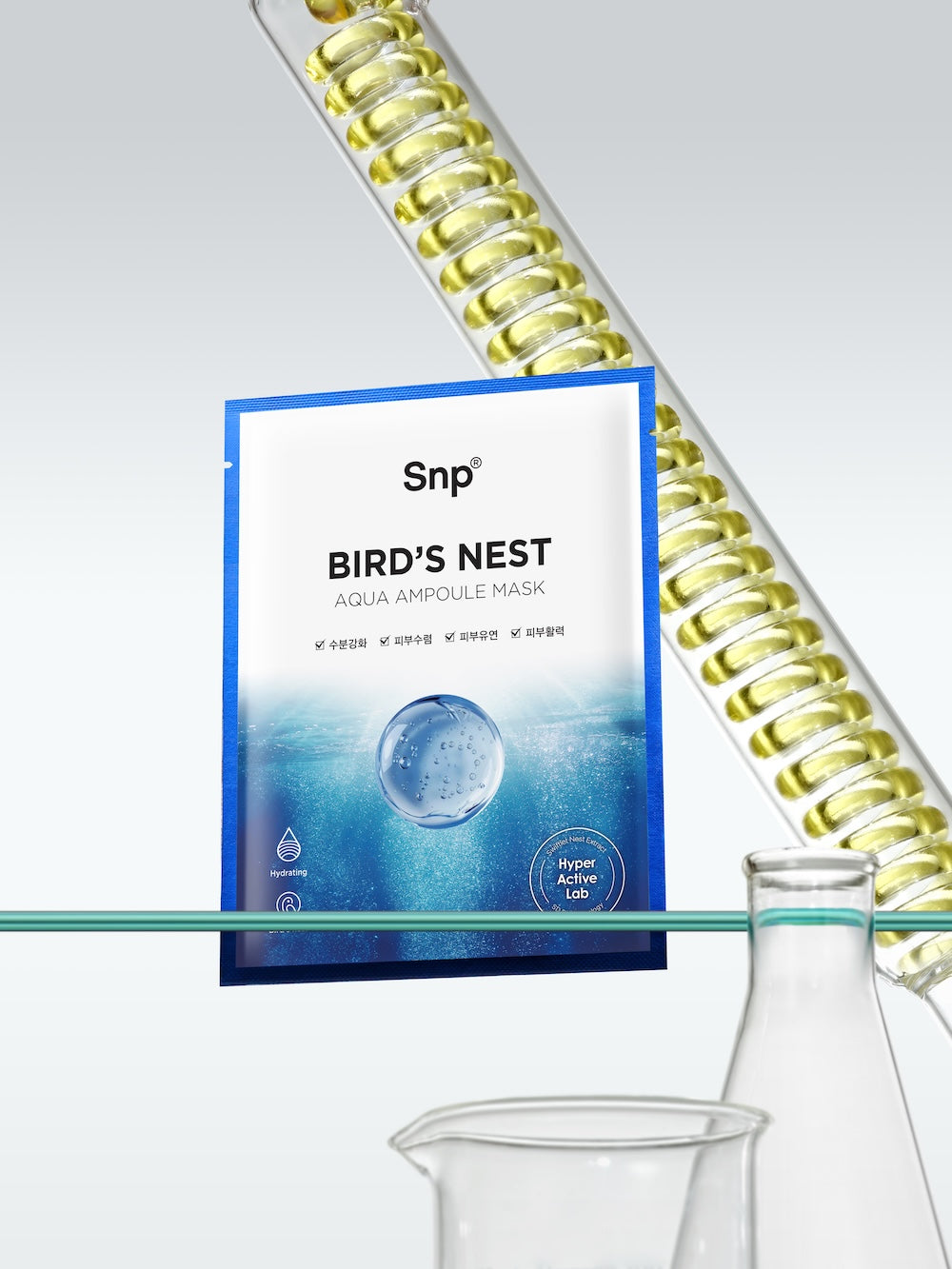 [SNP] Bird's Nest Aqua Ampoule Mask 25ml x 10 Sheets image 5