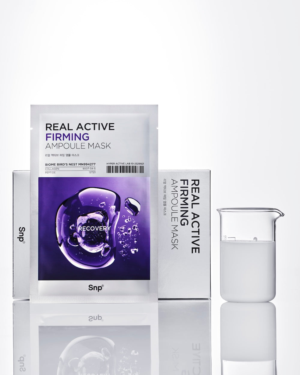 [SNP] Real Active Firming Ampoule Sheet Mask 25ml x 10 Sheets image 5