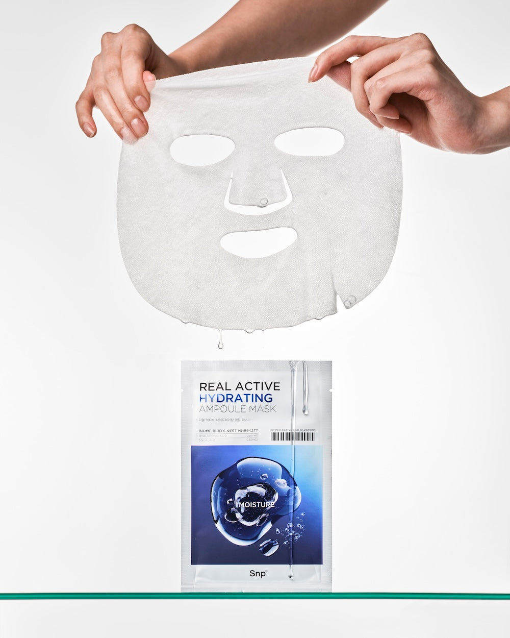 [SNP] Real Active Hydrating Ampoule Sheet Mask 25ml x 10 Sheets image 3