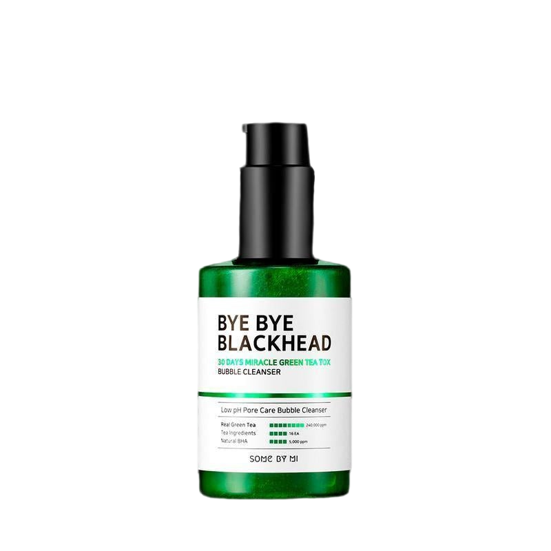 [Some By Mi] Bye Bye Blackhead 30 Days Miracle Green Tea Tox Bubble Cleanser 120g-cleanser-Luxiface.com