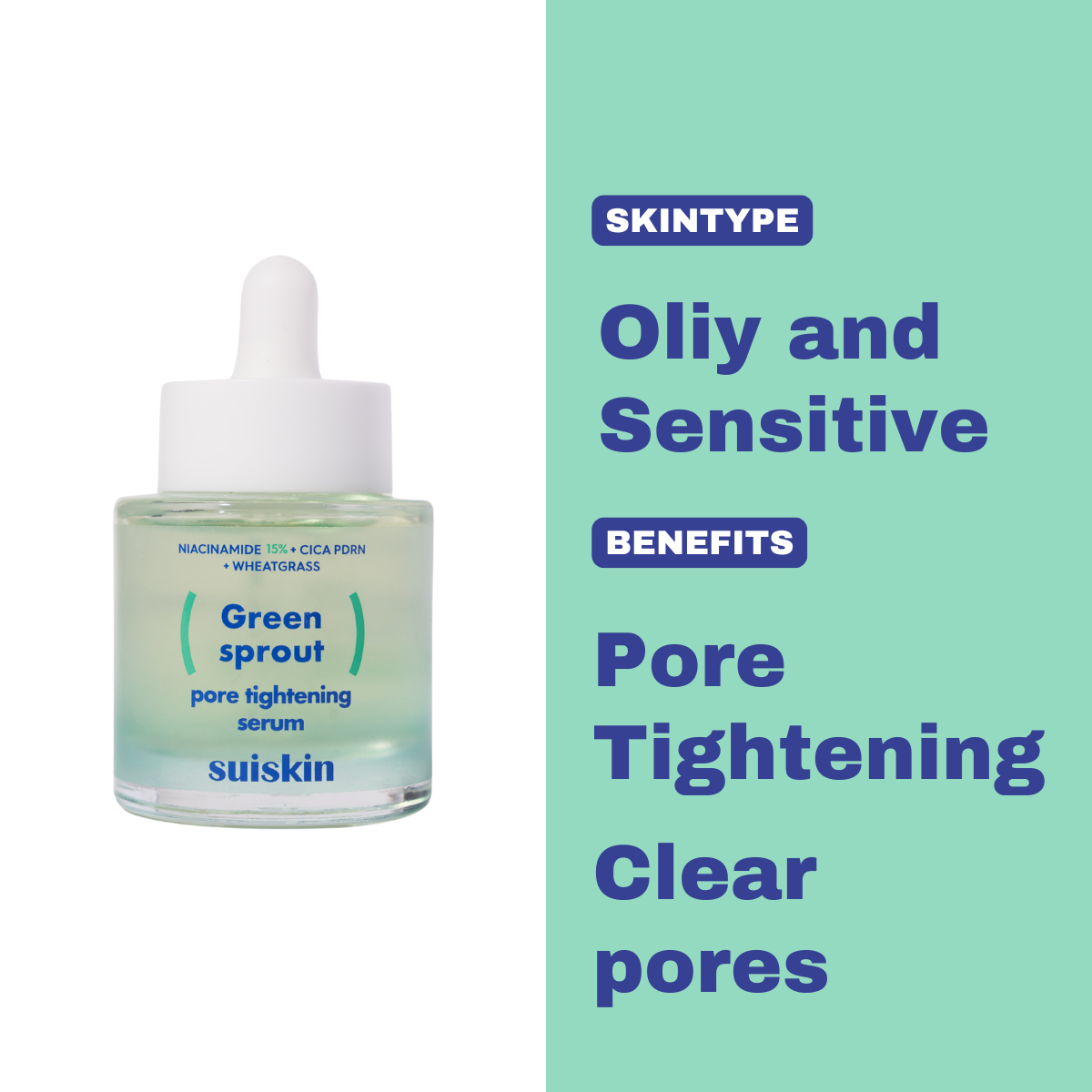 [SUISKIN] Green Sprout Pore Tightening Serum 67g-Luxiface.com