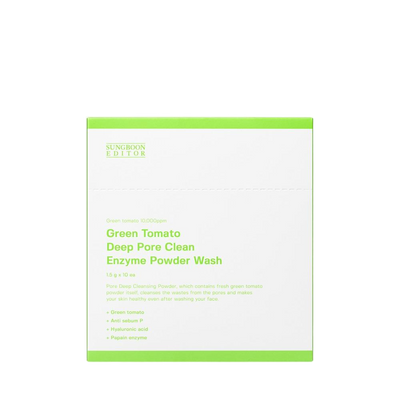 [SUNGBOON EDITOR] Green Tomato Deep Pore Clean Enzyme Powder Wash 1.5g * 10ea-Luxiface.com