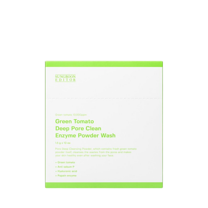 [SUNGBOON EDITOR] Green Tomato Deep Pore Clean Enzyme Powder Wash 1.5g * 10ea-Luxiface.com