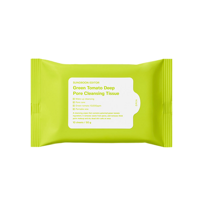 [Sungboon Editor] Green Tomato Deep Pore Cleansing Tissue 50g 10pcs-Luxiface.com