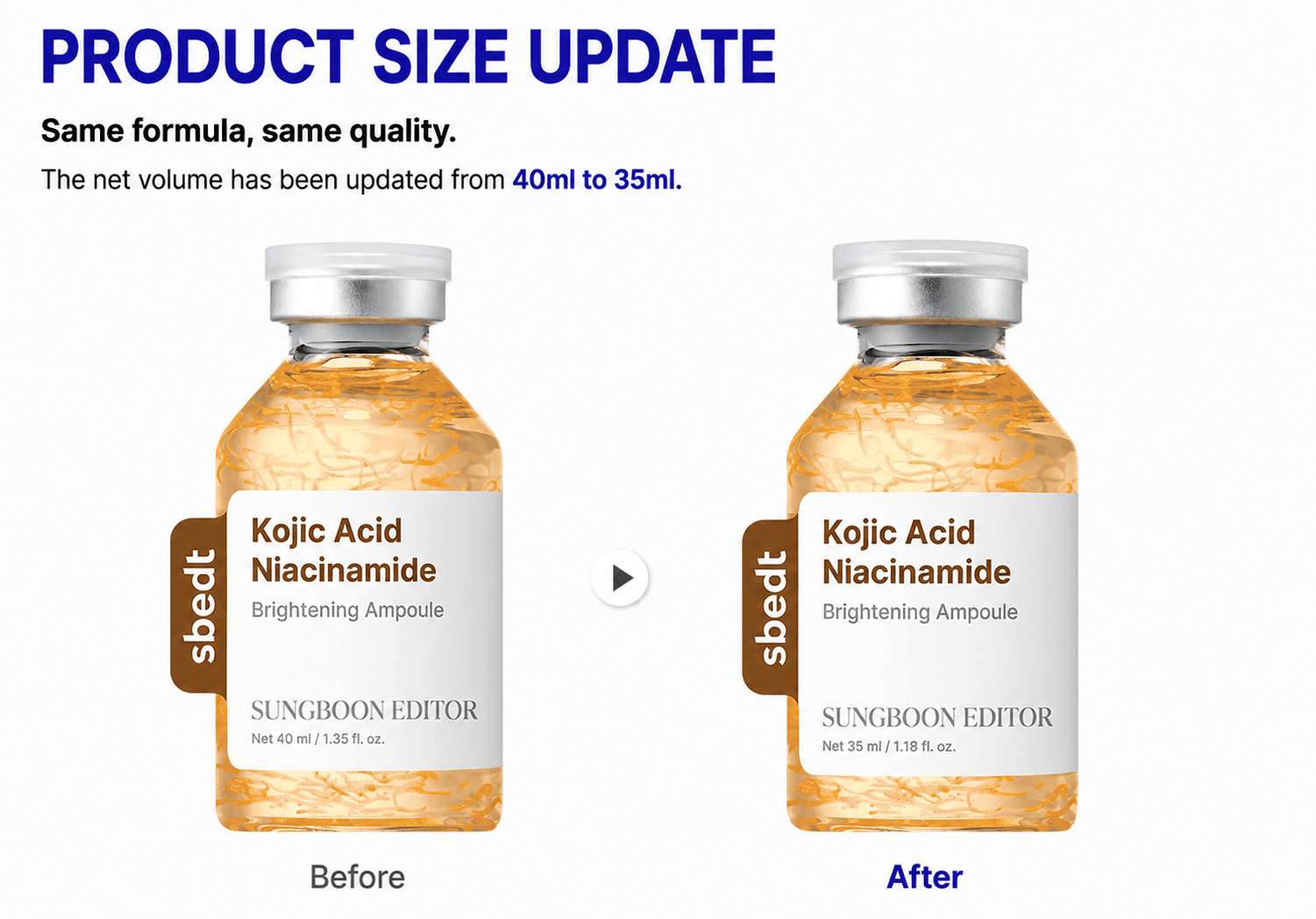 [SUNGBOON EDITOR] Kojic Acid Niacinamide Brightening Ampoule 35ml image 2