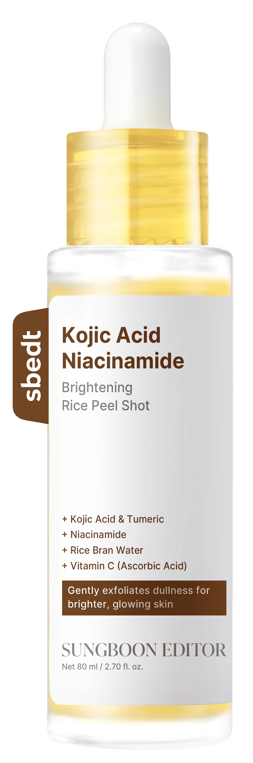 [SUNGBOON EDITOR] Kojic Acid Niacinamide Rice Peel Shot 80ml image 4