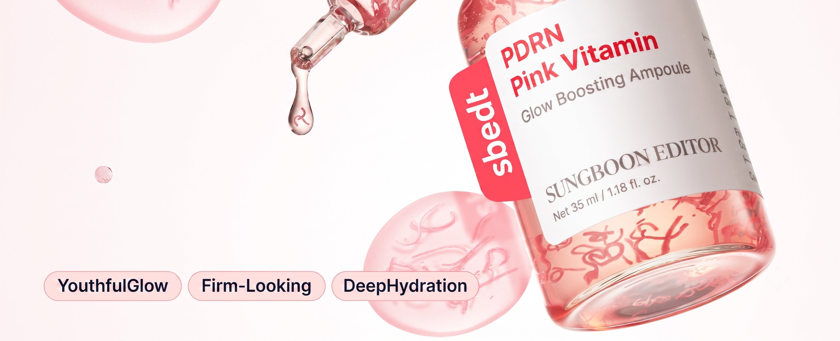 [SUNGBOON EDITOR] PDRN Pink Vitamin Glow Boosting Ampoule 35ml image 4
