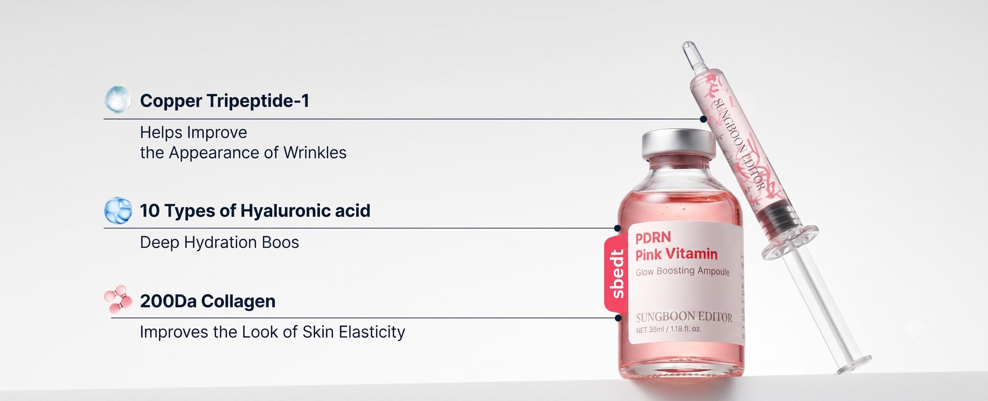 [SUNGBOON EDITOR] PDRN Pink Vitamin Glow Boosting Ampoule 35ml image 7