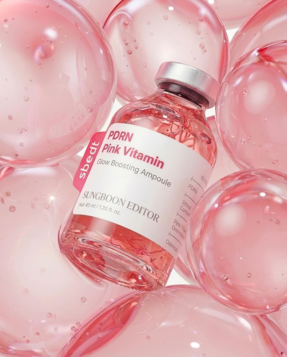 [SUNGBOON EDITOR] PDRN Pink Vitamin Glow Boosting Ampoule 40ml image 5